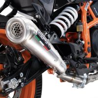 Exhaust compatible with Husqvarna Svartpilen 401 2024-2025, Powercone Evo, Slip-on exhaust including removable db killer and link pipe, EPA-compliant 