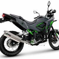 GPR exhaust compatible with Kawasaki KLE 500 2026-2027, Dual Inox, Slip-on exhaust including removable db killer and link pipe 