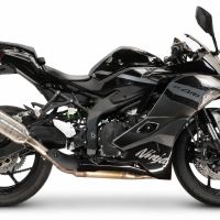 GPR exhaust compatible with Kawasaki Zx-4RR 2024-2026, Furore-X Acciaio Inox, Slip-on exhaust including removable db killer and link pipe, not EPA-compliant 