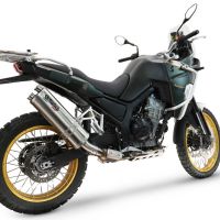 GPR exhaust compatible with  Kove 800X 2024-2026, Dual Inox, Slip-on exhaust including removable db killer and link pipe 