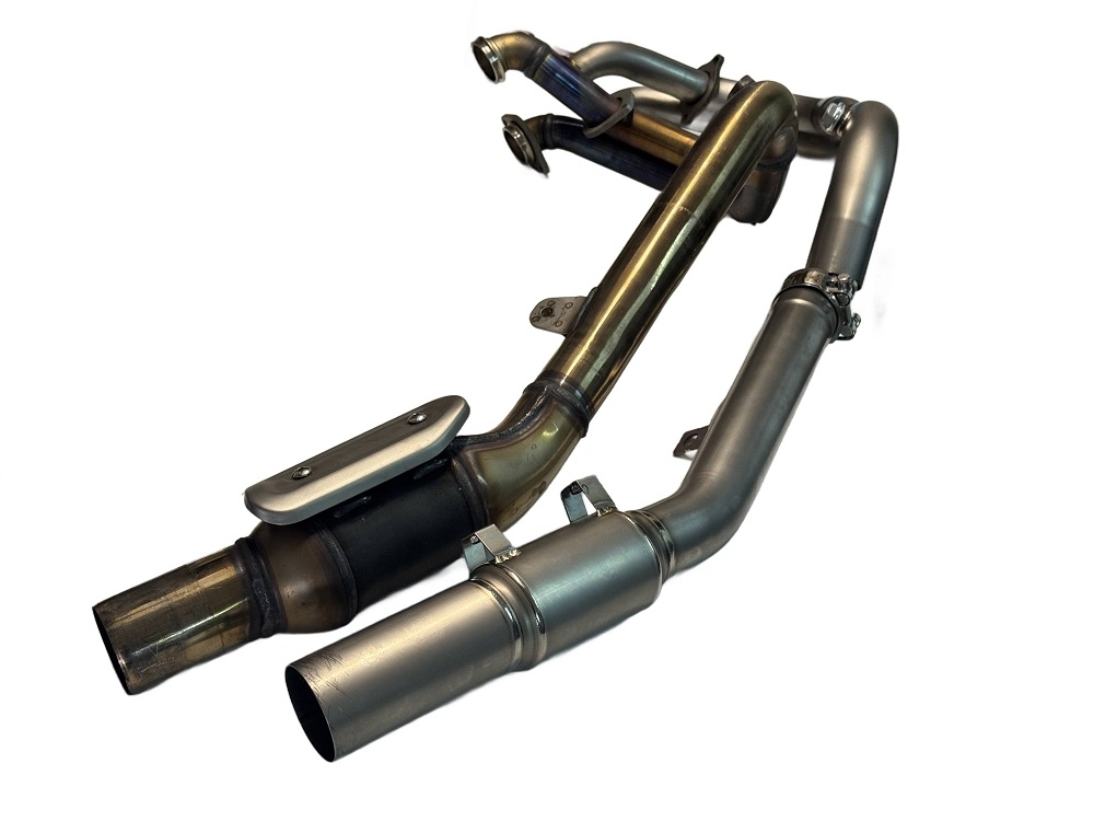 GPR exhaust compatible with  Kove 800X 2024-2026, Decatalizzatore RACING, Decat pipe 