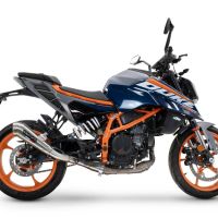 Exhaust compatible with Ktm 250 DUKE 2024-2025, Powercone Evo, Slip-on exhaust including removable db killer and link pipe, EPA-compliant 
