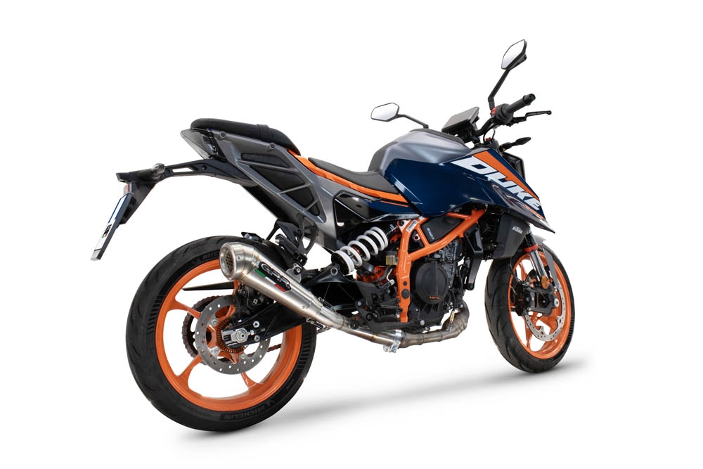 Exhaust compatible with Ktm 250 DUKE 2024-2025, Powercone Evo, Slip-on exhaust including removable db killer and link pipe, EPA-compliant 