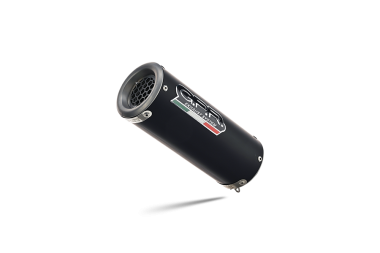 Exhaust compatible with Benelli 502 C 2019-2020, M3 Black Titanium, Slip-on exhaust including removable db killer and link pipe 