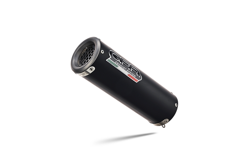 Exhaust compatible with Bmw R1200RS LC 2017-2019, M3 Black Titanium, Slip-on exhaust including removable db killer and link pipe, EPA-compliant 