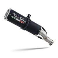 Exhaust compatible with Husqvarna Svartpilen 401 2024-2025, M3 Black Titanium, Slip-on exhaust including removable db killer and link pipe, EPA-compliant 