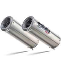 GPR escape compatible con  Yamaha Fz6 600-Fazer S1-S2  2004-2013, M3 Inox , Par de terminales de escape homologados, con db killer extraíbles y tubos de conexión específicos 