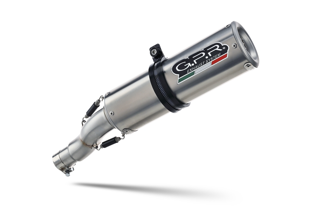 Exhaust compatible with Bmw R1200R 2011-2014, M3 Inox , Slip-on exhaust including removable db killer and link pipe, EPA-compliant 