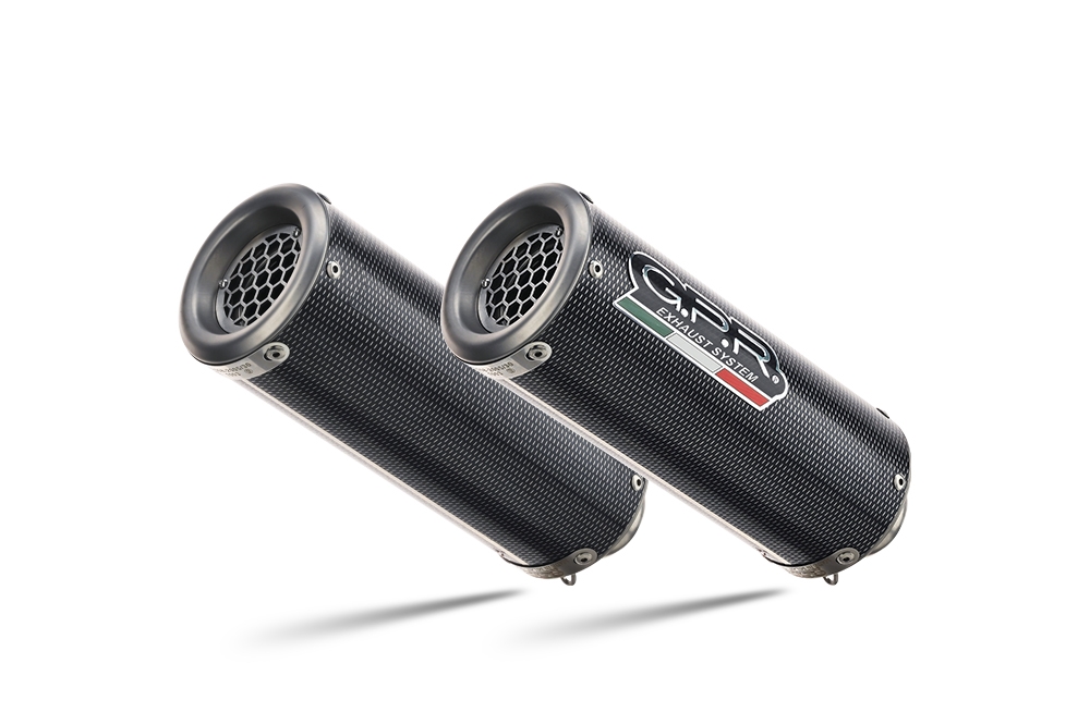 Exhaust compatible with Ducati 749 2003-2007, M3 Poppy , Dual slip-on including removable db killers and link pipes, EPA-compliant 