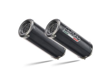 GPR escape compatible con  Triumph Speed Triple 1050 R - S 2016-2020, M3 Poppy , Par de terminales de escape homologados, con db killer extraíbles y tubos de conexión específicos 