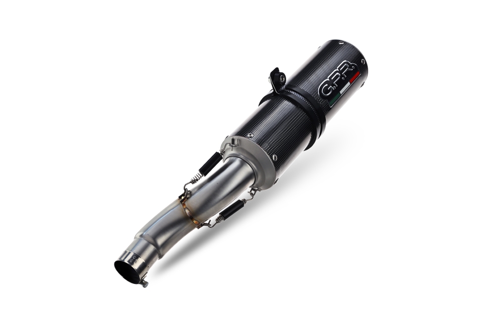 Exhaust compatible with Bmw R Nine-T 1200 - Pure - Racer - Urban - Scrambler G/S 2017-2023, M3 Poppy , Slip-on exhaust including removable db killer and link pipe, EPA-compliant 