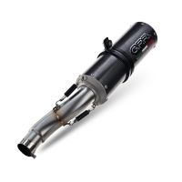 Exhaust compatible with Bmw R Nine-T 1200 - Pure - Racer - Urban - Scrambler G/S 2017-2023, M3 Poppy , Slip-on exhaust including removable db killer and link pipe, EPA-compliant 
