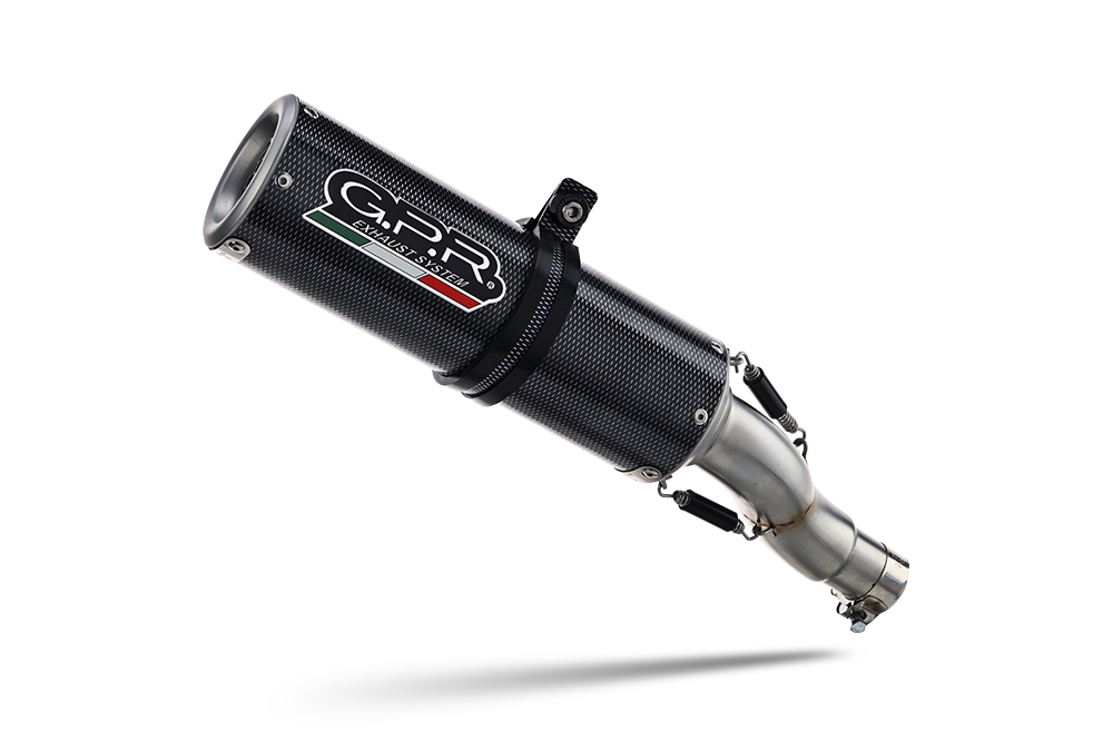 Exhaust compatible with Yamaha Mt 125 2021-2025, M3 Poppy , Full system exhaust, including removable db killer 