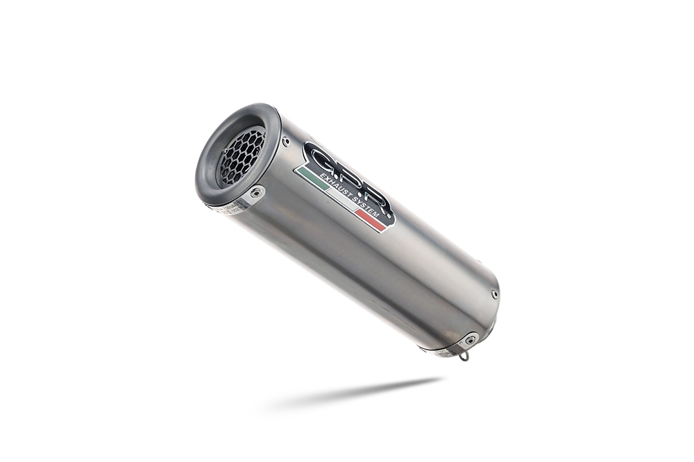 Exhaust compatible with Honda Rebel 300 2021-2023, M3 Titanium Natural, Slip-on exhaust including removable db killer and link pipe, EPA-compliant 