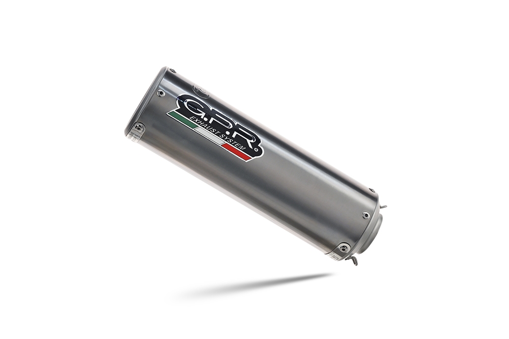 Exhaust compatible with Honda Rebel 300 2021-2023, M3 Titanium Natural, Slip-on exhaust including removable db killer and link pipe, EPA-compliant 