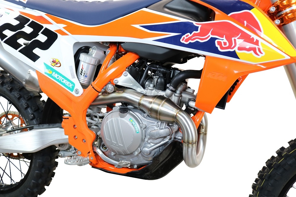 GPR exhaust compatible with  Gas Gas MC 450F 2021-2023, Pentacross Inox, Full system exhaust, including removable db killer/spark arrestor 