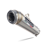 Exhaust compatible with Triumph Speed 400 2023-2025, Powercone Evo, Slip-on exhaust including removable db killer and link pipe 