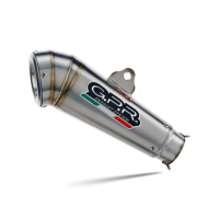 Exhaust compatible with Benelli Leoncino 500 Trail 2017-2024, Powercone Evo, Slip-on exhaust including removable db killer and link pipe 