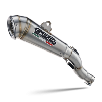 Exhaust compatible with Triumph Speed 400 2023-2025, Powercone Evo, Slip-on exhaust including removable db killer and link pipe 
