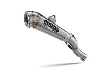 GPR escape compatible con  Benelli Leoncino 500 2017-2024, Powercone Evo, Escape legal, homologado, silenciador con db killer desmontable y tubo de conexión específico 