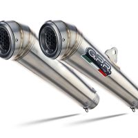 GPR escape compatible con  Kawasaki Kfx 700 2004-2011, Powercone Evo, Sistema de escape completo homologado y legal con doble silenciador, con db killer extraible y colector especifico 
