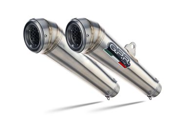 GPR escape compatible con  Ducati Streetfighter 848 2011-2014, Powercone Evo, Par de terminales de escape homologados, con db killer extraíbles y tubos de conexión específicos 