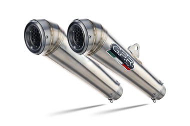 GPR escape compatible con  Suzuki Gsx-R 1000 K9 2009-2011, Powercone Evo, Par de terminales de escape homologados, con db killer extraíbles y tubos de conexión específicos 