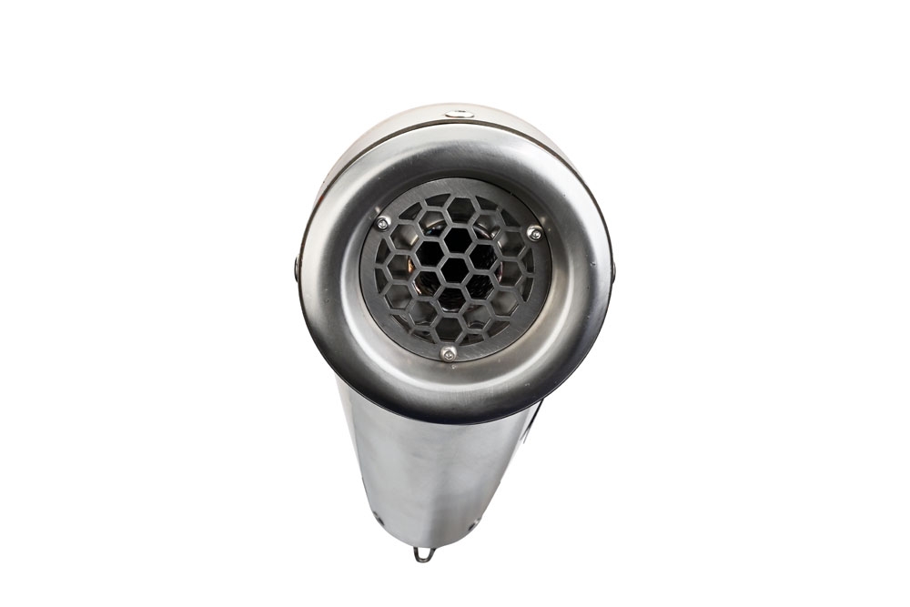 Exhaust compatible with Ktm 390 Adventure Sw 2020-2020, Powercone Evo, Slip-on exhaust including removable db killer and link pipe, EPA-compliant 