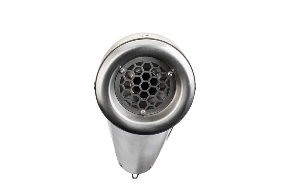 Exhaust compatible with Benelli Leoncino 500 Trail 2017-2024, Powercone Evo, Slip-on exhaust including removable db killer and link pipe 