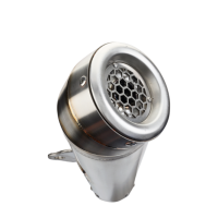 Exhaust compatible with Benelli Leoncino 500 Trail 2017-2024, Powercone Evo, Slip-on exhaust including removable db killer and link pipe 
