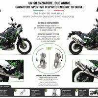 GPR exhaust compatible with Kawasaki KLE 500 2026-2027, PENTA ADVENTURE FULL TITANIUM, Slip-on exhaust including removable db killer and link pipe, EPA-compliance NOT required 