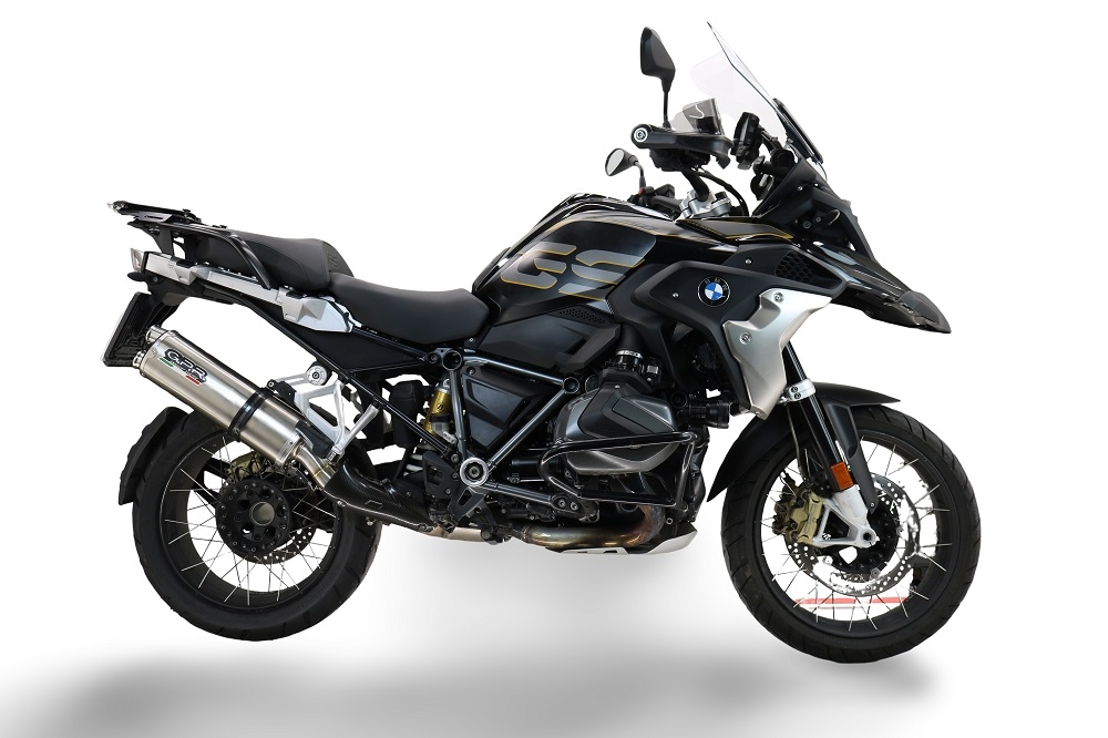 Exhaust compatible with Bmw R1250GS - Adventure 2021-2024, Dual Poppy, Slip-on exhaust including removable db killer and link pipe 