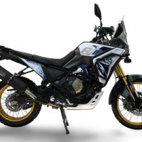 GPR exhaust compatible with Voge DS 800 Rally 2025-2026, Ghisa , Slip-on exhaust including removable db killer and link pipe, EPA-compliant 