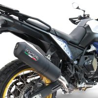 GPR exhaust compatible with Voge DS 800 Rally 2025-2026, Ghisa , Slip-on exhaust including removable db killer and link pipe, EPA-compliant 