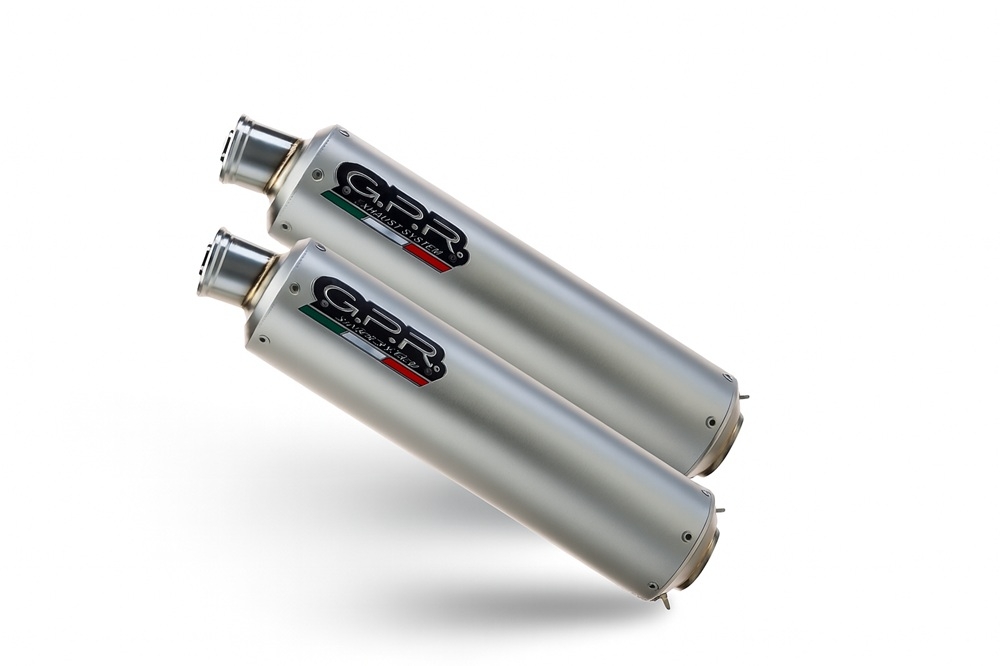 GPR exhaust compatible with Ducati Monster S2R  2004-2007, Inox Tondo, Dual slip-on exhausts including link pipes 