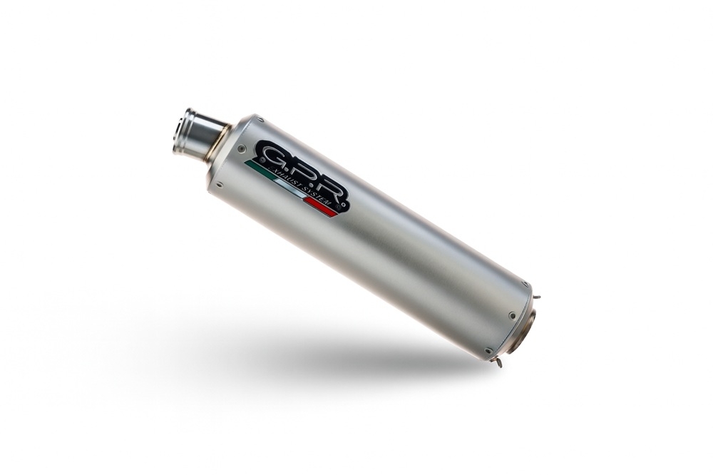 GPR exhaust compatible with Kawasaki ZXR 400 R 1990-1998, Inox Tondo, Bolt-on silencer including removable db killer, EPA-compliant 