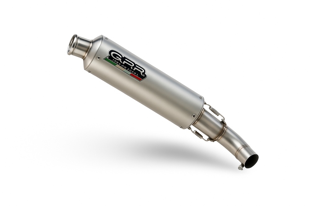GPR exhaust compatible with Ducati Monster S2R  2004-2007, Inox Tondo, Dual slip-on exhausts including link pipes 