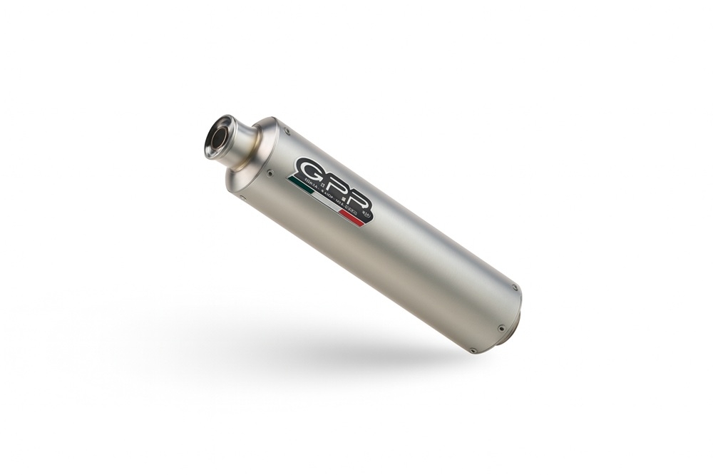 GPR exhaust compatible with Kawasaki ZXR 400 R 1990-1998, Inox Tondo, Bolt-on silencer including removable db killer, EPA-compliant 