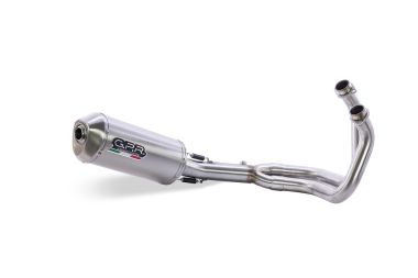 GPR escape compatible con  Kawasaki Er 6 N - F  2012-2016, Satinox , Escape completo homologado y legal, incluido db killer extraíble 