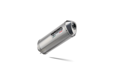Exhaust compatible with Aprilia Mana 850 Gt 2007-2016, Satinox, Mid-Full system exhaust including removable db killer 