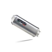 Exhaust compatible with Suzuki Gs 500 E - F 1989-2007, Satinox , Slip-on exhaust including removable db killer and link pipe, EPA-compliant 