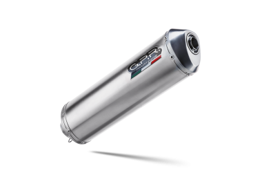 Exhaust compatible with Bmw F650CS Scarver 2001-2006, Satinox , Slip-on exhaust including removable db killer and link pipe 