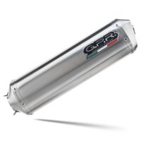Exhaust compatible with Bmw F700GS 2016-2018, Satinox, Slip-on exhaust including removable db killer and link pipe, EPA-compliant 