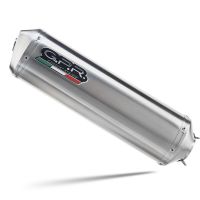 Exhaust compatible with Aprilia Etv Caponord 1000 Rally 2001-2007, Satinox, Dual slip-on including removable db killers and link pipes 