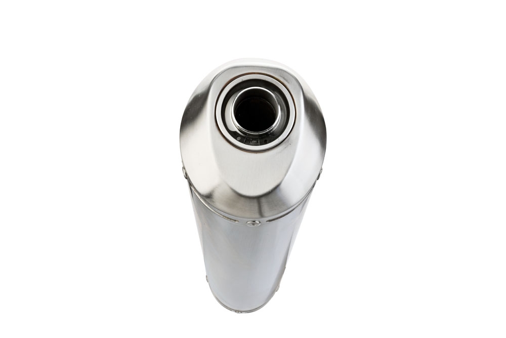 Exhaust compatible with Triumph Tiger Sport 1050 2013-2015, Ghisa , Slip-on exhaust including removable db killer and link pipe, EPA-compliant 
