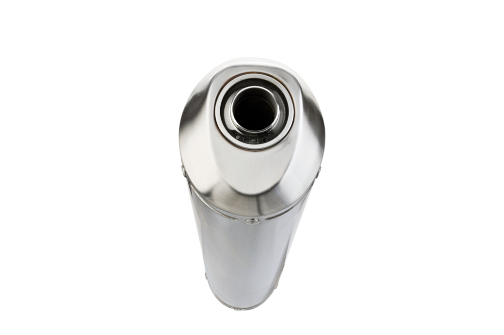 Exhaust compatible with Benelli Bn 302 S 2015-2016, Satinox , Slip-on exhaust including removable db killer and link pipe 
