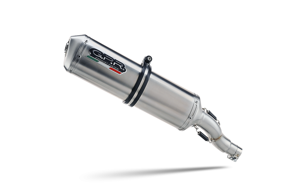 Exhaust compatible with Benelli Bn 302 S 2015-2016, Satinox , Slip-on exhaust including removable db killer and link pipe 