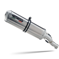 Exhaust compatible with Benelli Bn 302 S 2015-2016, Satinox , Slip-on exhaust including removable db killer and link pipe 