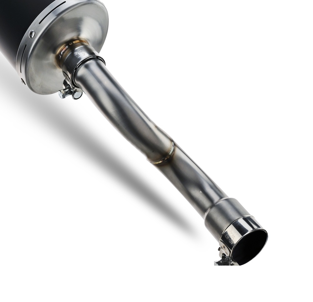 GPR exhaust compatible with  Honda Forza 350 2021-2024, Furore-X Scooter, Slip-on exhaust including link pipe and removable db killer 