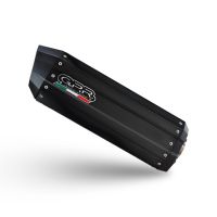 Exhaust compatible with Voge 900DSX 2024-2025, Hyper Sonic Black Titanium, Slip-on exhaust including removable db killer and link pipe 